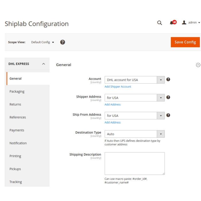 MyDHL Express Comprehensive Shipping for Magento® 2.x