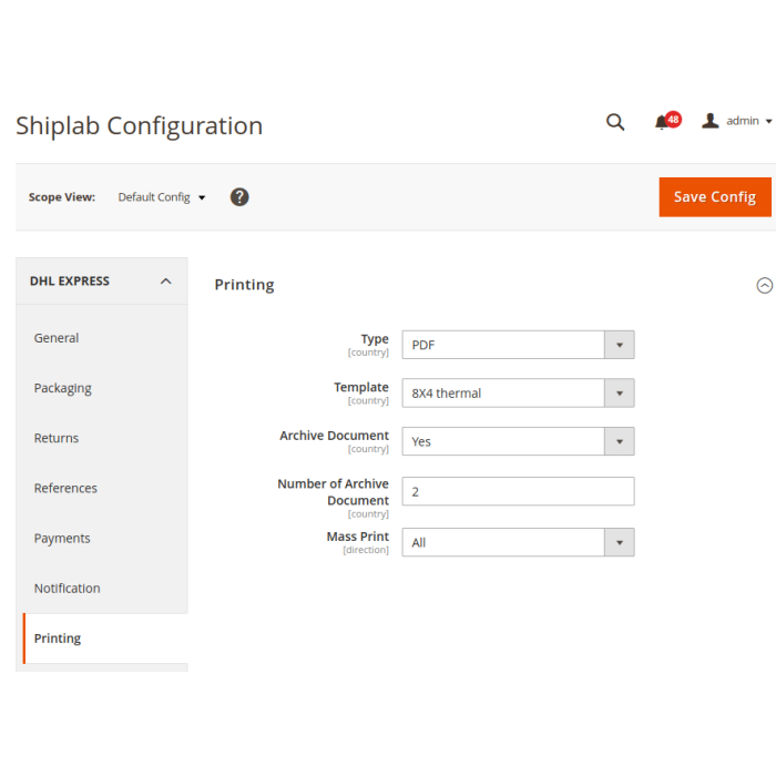 MyDHL Express Comprehensive Shipping for Magento® 2.x